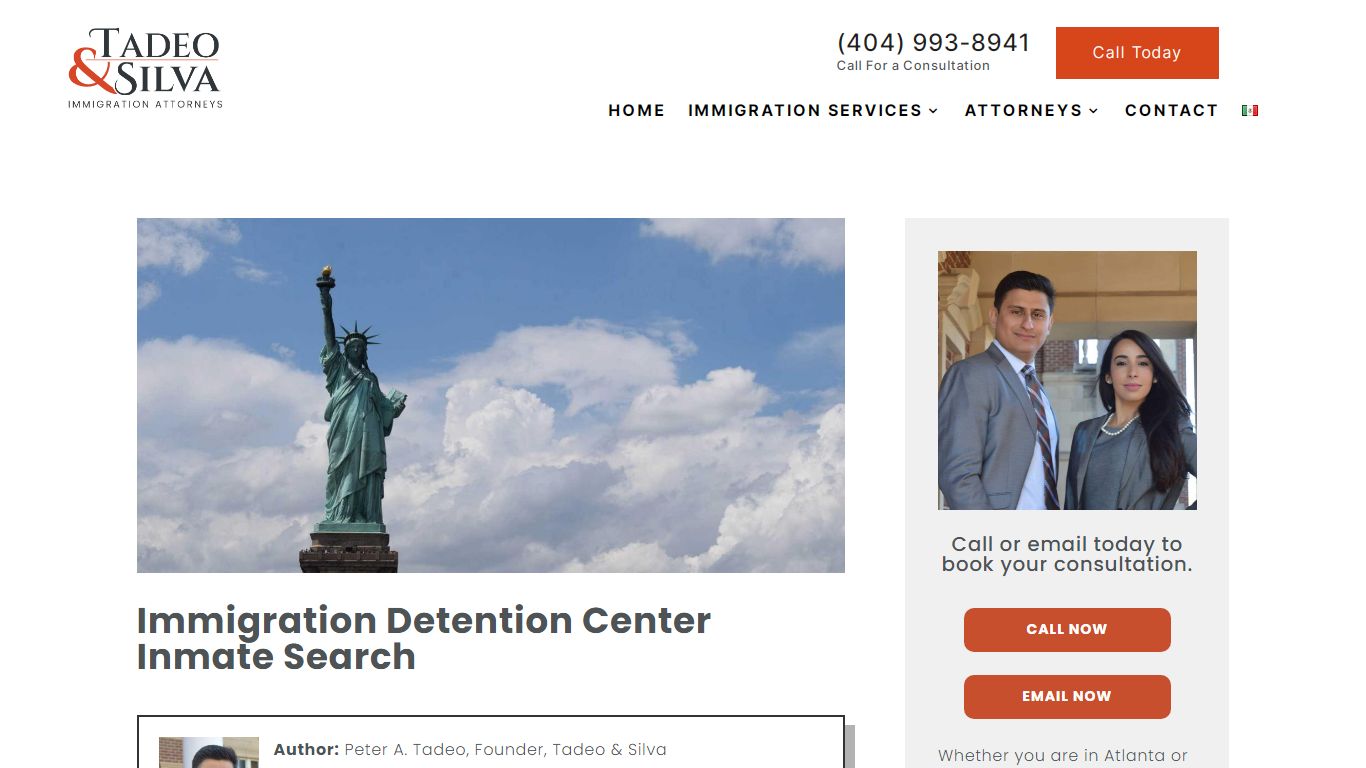 Immigration Detention Center Inmate Search